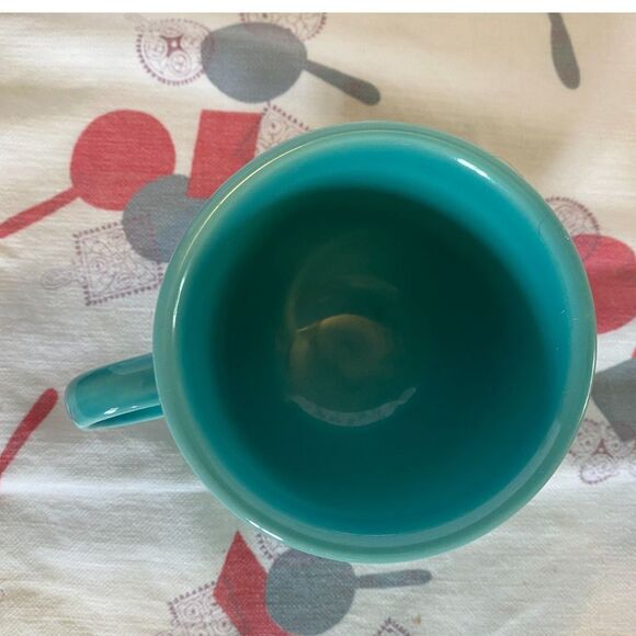 Fiestaware Turquoise Classic 7 ¾ oz Tea Cup & Saucer Set - Picture 8 of 8
